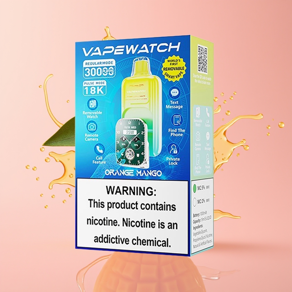 JNR VapeWatch 30000 Puffs Jednokratna Vape Naranča Mango 19mL 5%