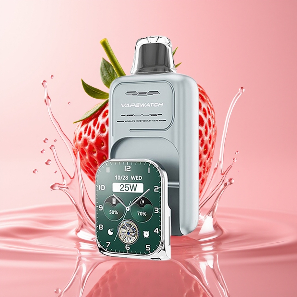 JNR VapeWatch 30000 Puffs Jednokratna vape Jagoda Led 1000mAh Type-C