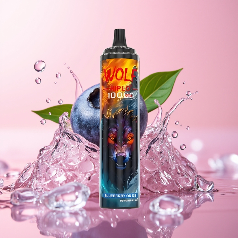 JNR Wolf Niplo 10000 Puffs Disposable Vape Borovnica na ledu 20ml 5% JNR Wolf Niplo 10000 Puffs 1.0 Ohm Type-C