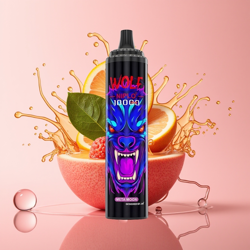 JNR Wolf Niplo 10000 Puffs Disposable Vape Meta Mjesec 20ml JNR Wolf Niplo 10000 Puffs 5% Nikotin