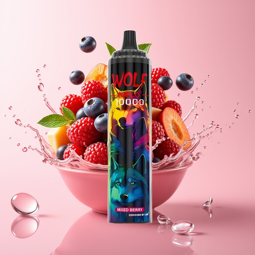 JNR Wolf Niplo 10000 Puffs Disposable Vape Mješovite Bobice 20ml JNR Wolf Niplo 10000 Puffs 5% Nikotina Type-C