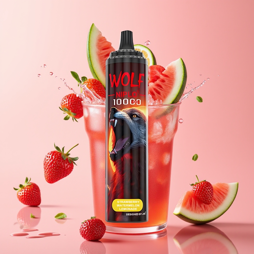 JNR Wolf Niplo 10000 Puffs Jednokratna Vape Jagoda Lubenica Limunada 20ml JNR Wolf Niplo 10000 Puffs 1.0 Ohm Mesh Coil