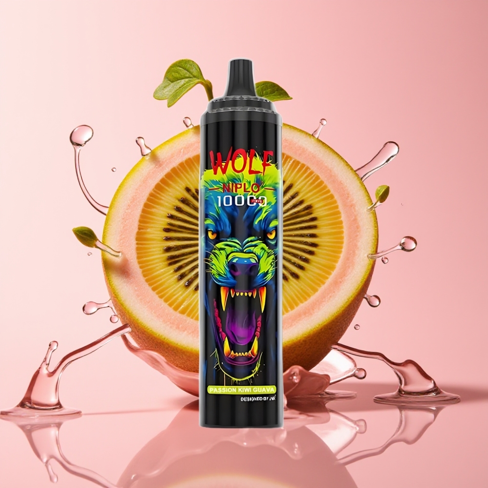 JNR Wolf Niplo 10000 Puffs Jednokratna Vape Pasija Kivi Guava 20ml JNR Wolf Niplo 10000 Puffs 2% Nikotina Type-C