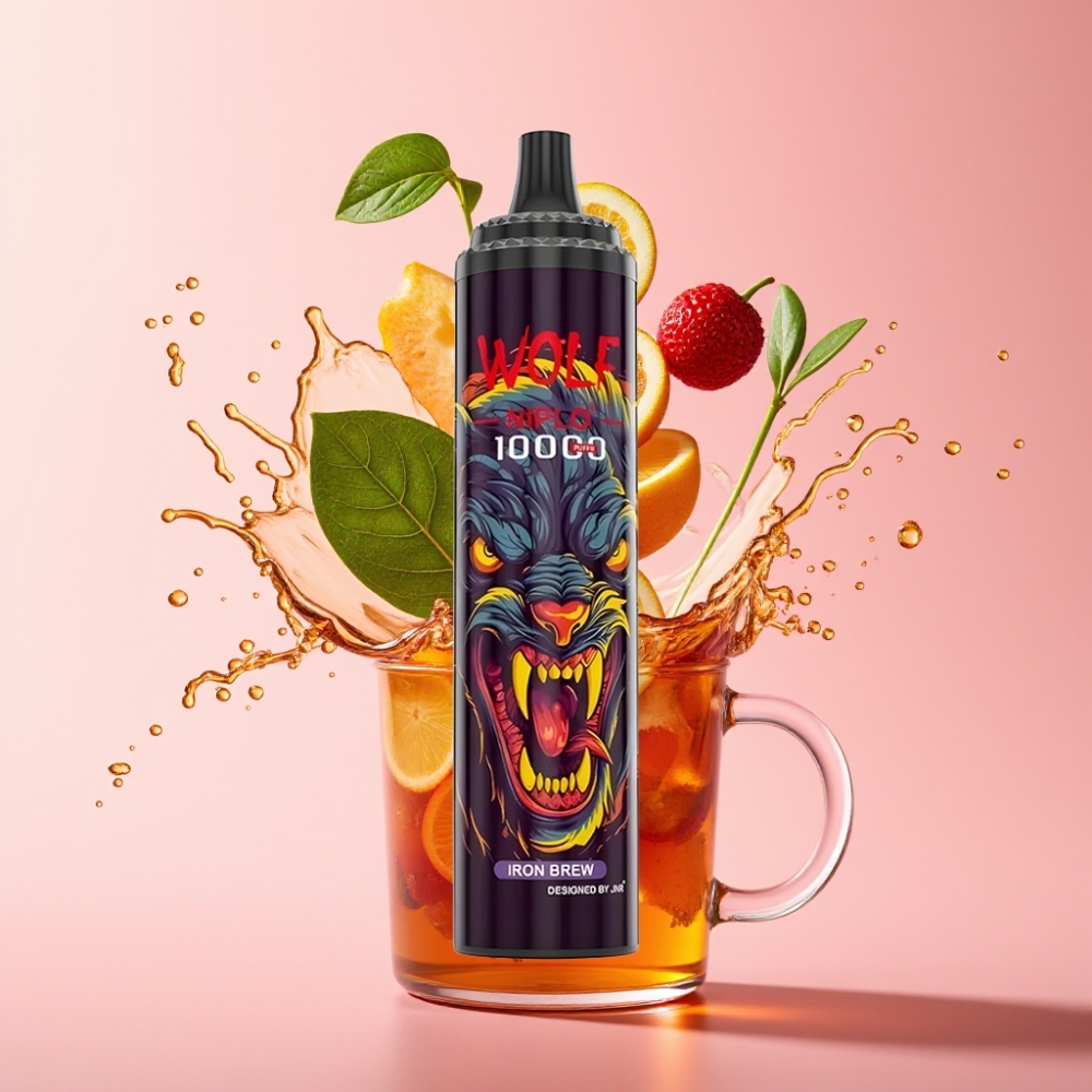 JNR Wolf Niplo 10000 Puffs Jednokratna Vape Željezni Napitak 20ml