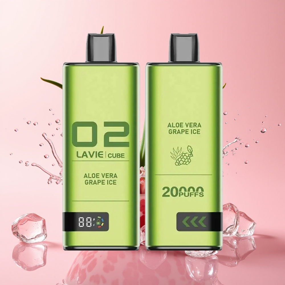 Lavie Cube 20000 Puffs Jednokratna Vape Aloa Vera Grožđe Led 28ML