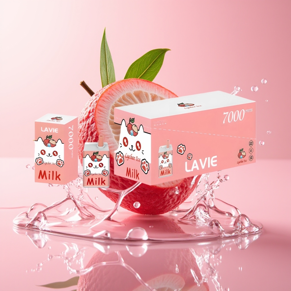 LAVIE Milk 7000 Puffs Jednokratna Vape Liči Led 16ML