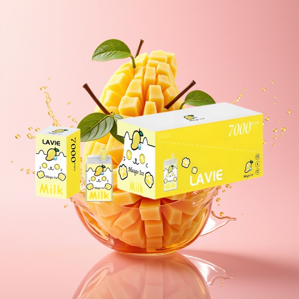 LAVIE Milk 7000 Puffs Jednokratna Vape Mango Leden 16ML