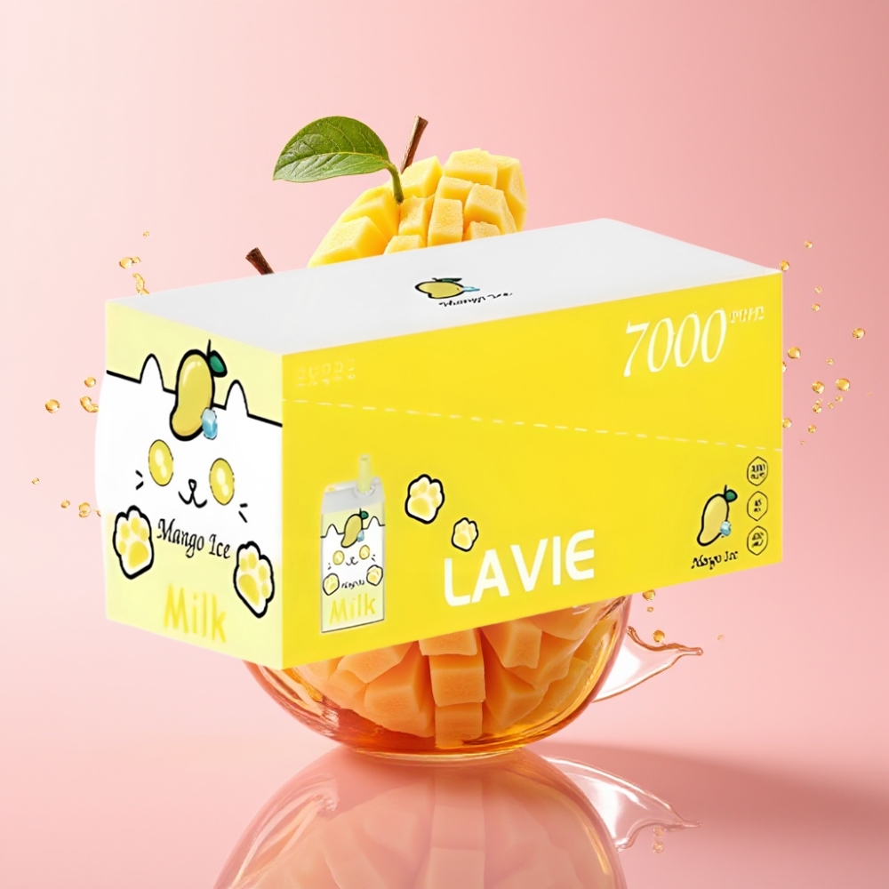 LAVIE Milk 7000 Puffs Jednokratna Vape Mango Leden 16ML