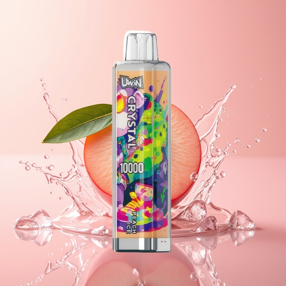 UWIN Crystal 10000 Puffs Jednokratna Vape Breskva Led 18ml