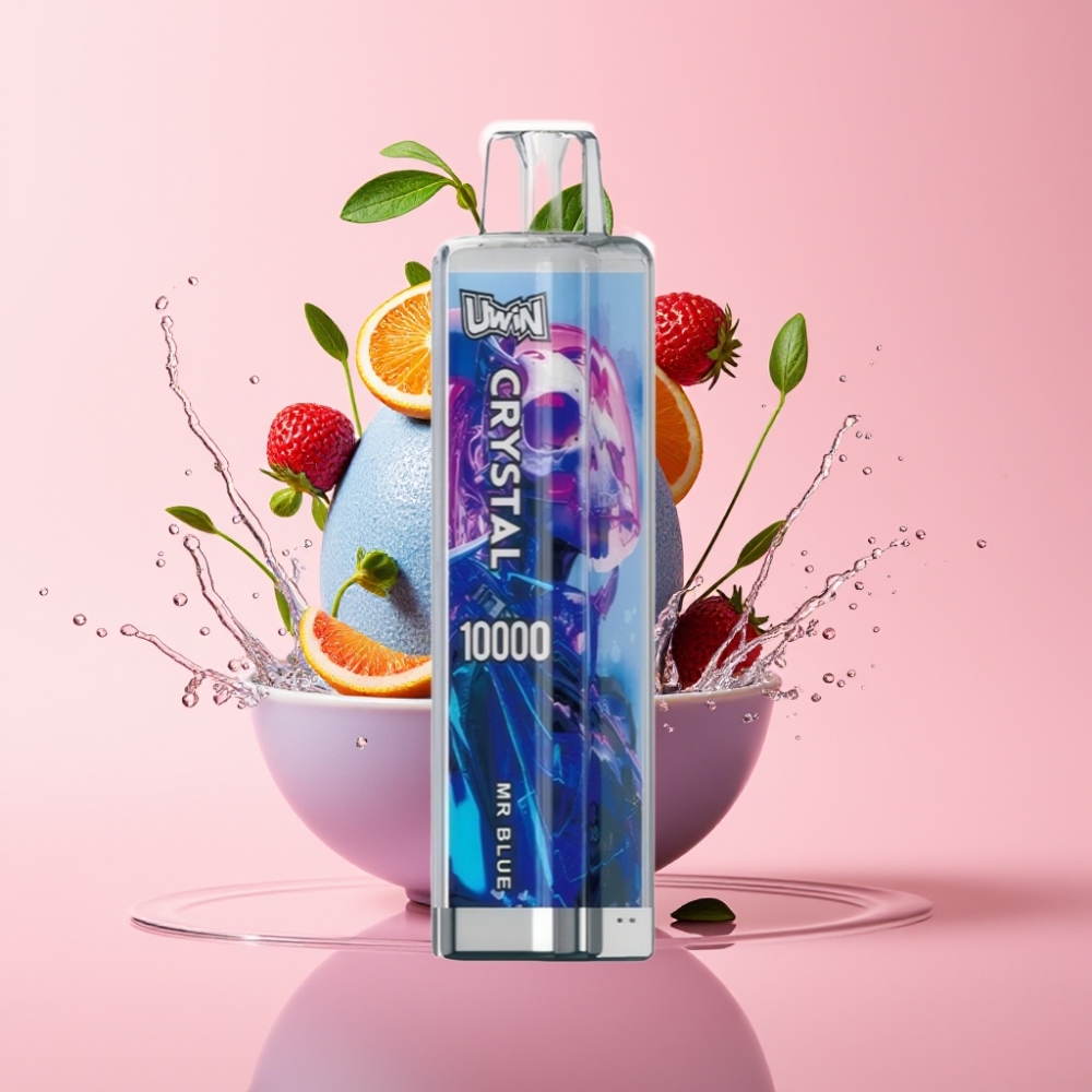 UWIN Crystal 10000 Puffs Jednokratni Vape Plavi s 18ml tekućine i 650mAh baterijom