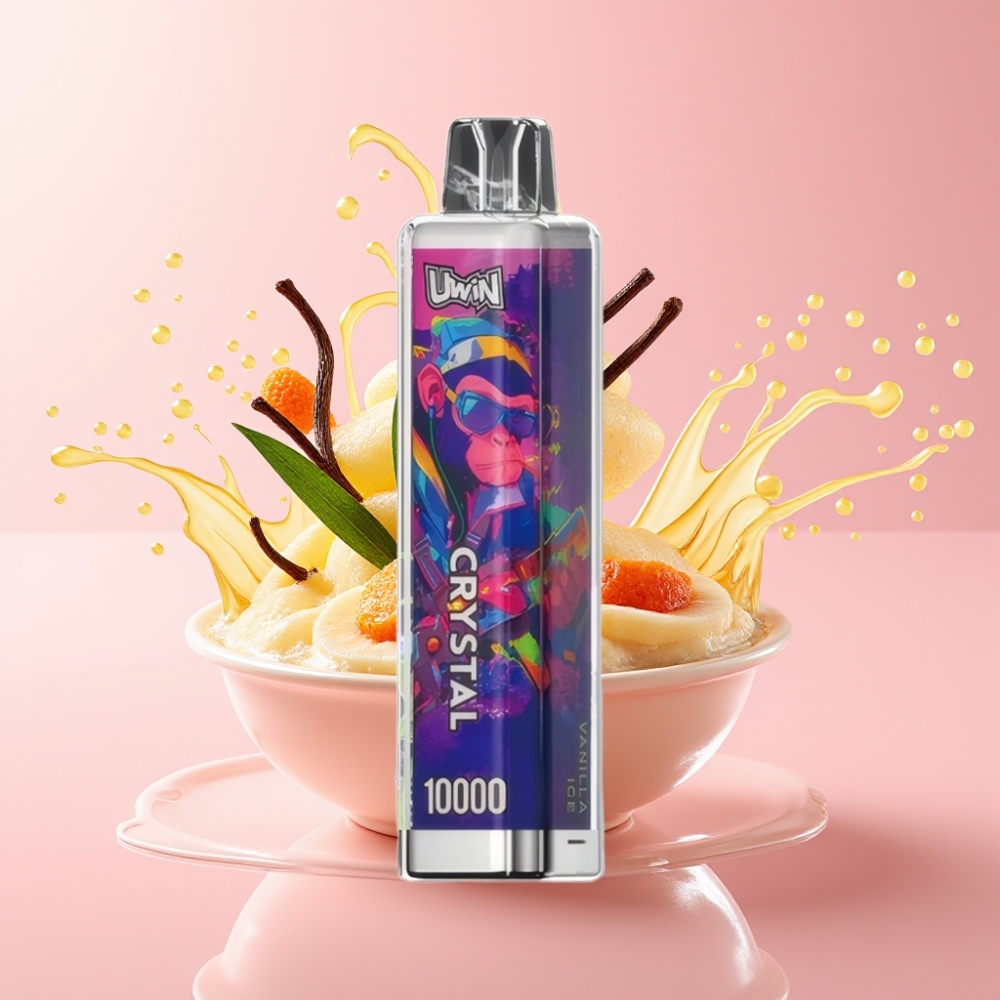 UWIN Crystal 10.000 Puffova Jednokratna Vape Vanilla Sladoled 18ml 5%