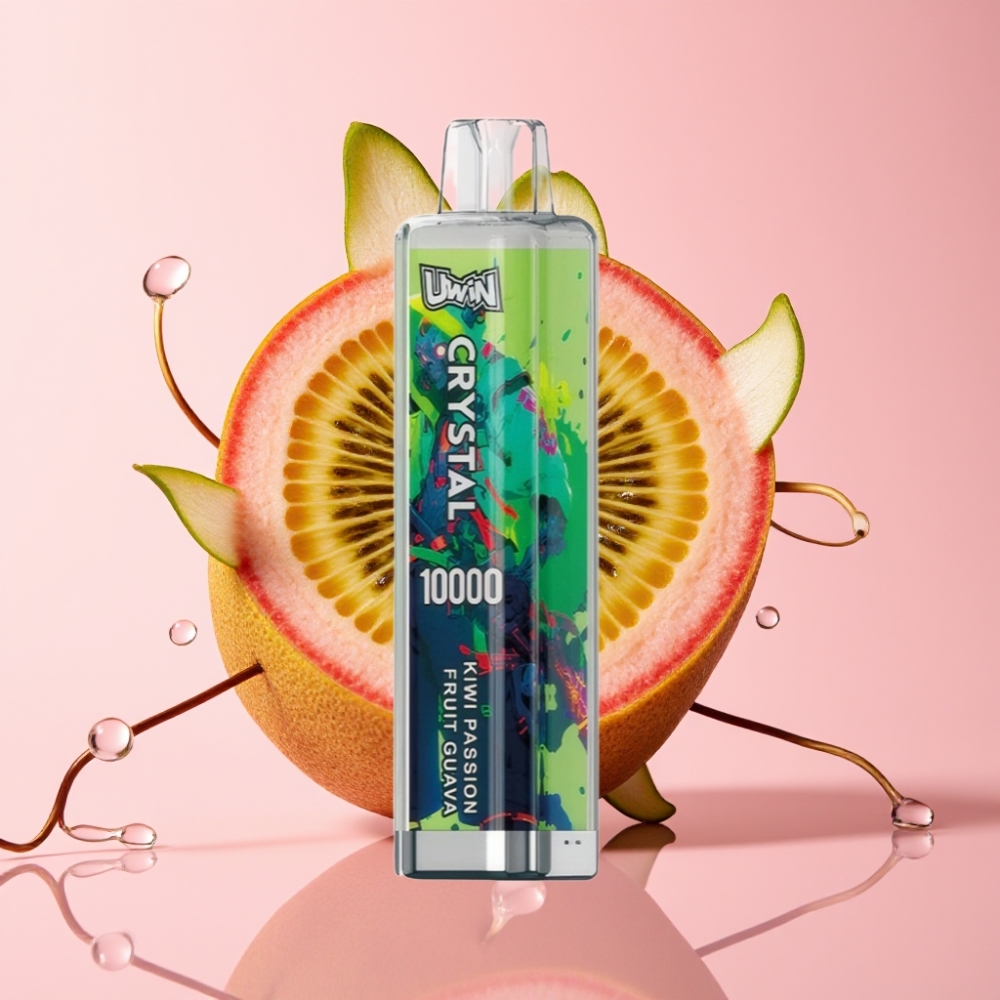Uwin Crystal 10000 Puffs Jednokratna Vape Kivi Marakuja Guava 18ml