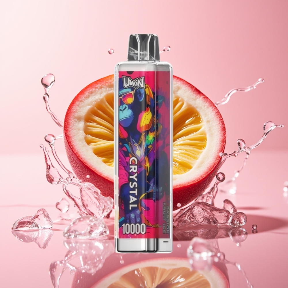 Uwin Crystal 10.000 Puffova Disposable Vape Ledena Voćna Pasiflora 18ml 5%