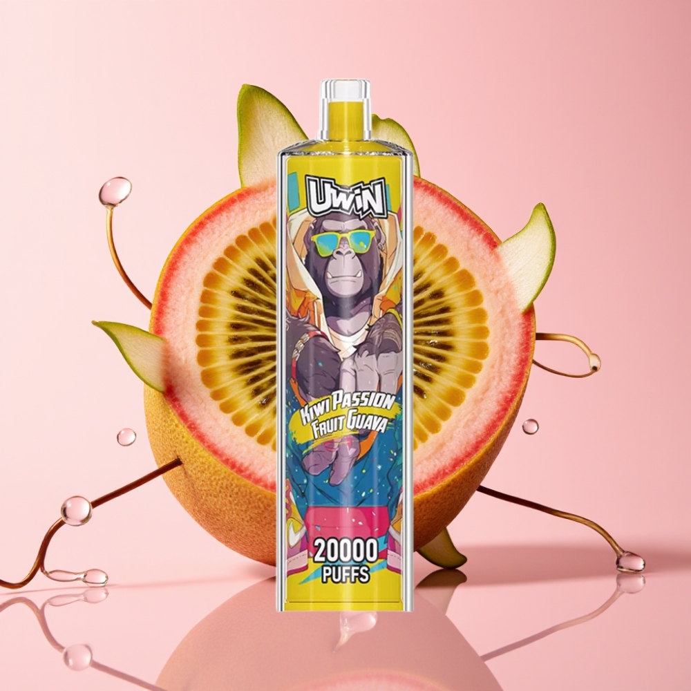 Uwin Shisha Hookah Crystal 20000 Puffs Kiwi Pasija Guava 22ml Uwin Shisha Hookah Crystal 20000 Puffs 650 mAh