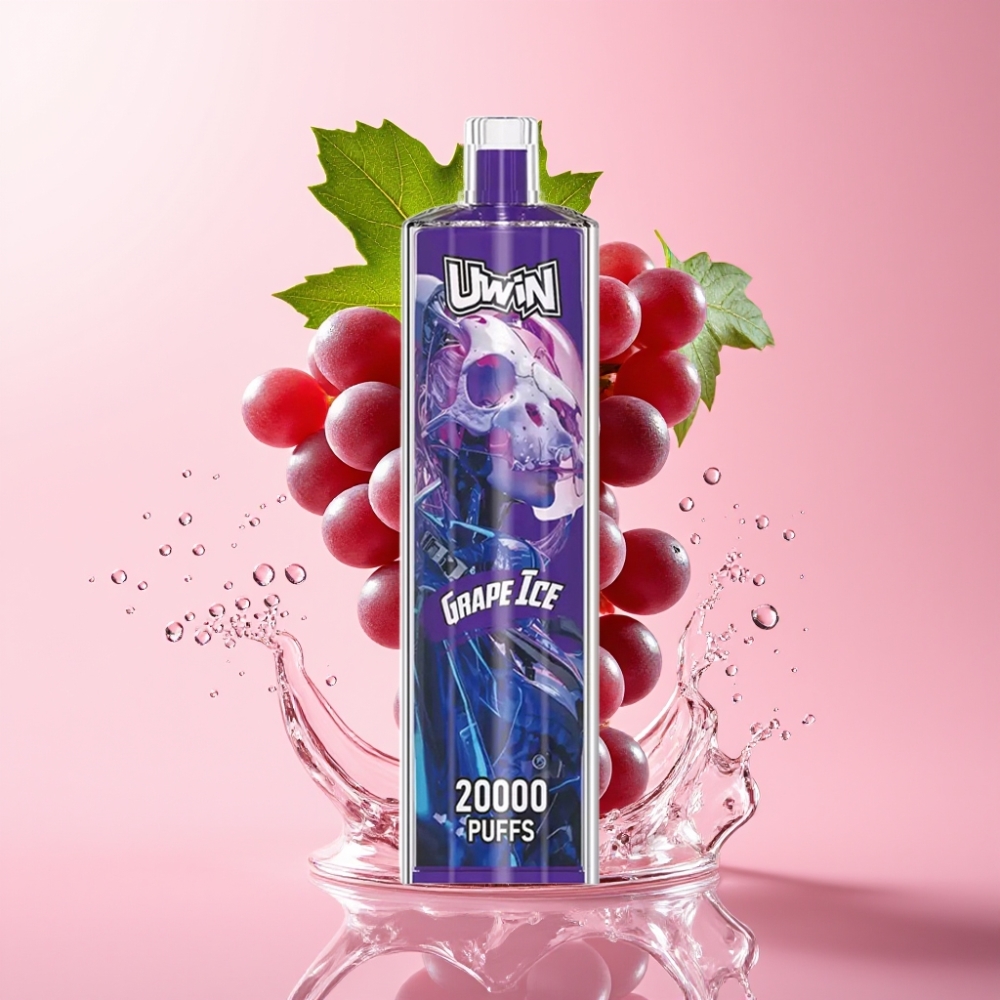 Uwin Shisha Hookah Crystal 20000 Puffs Ledeni Grožđe 0% Nikotina