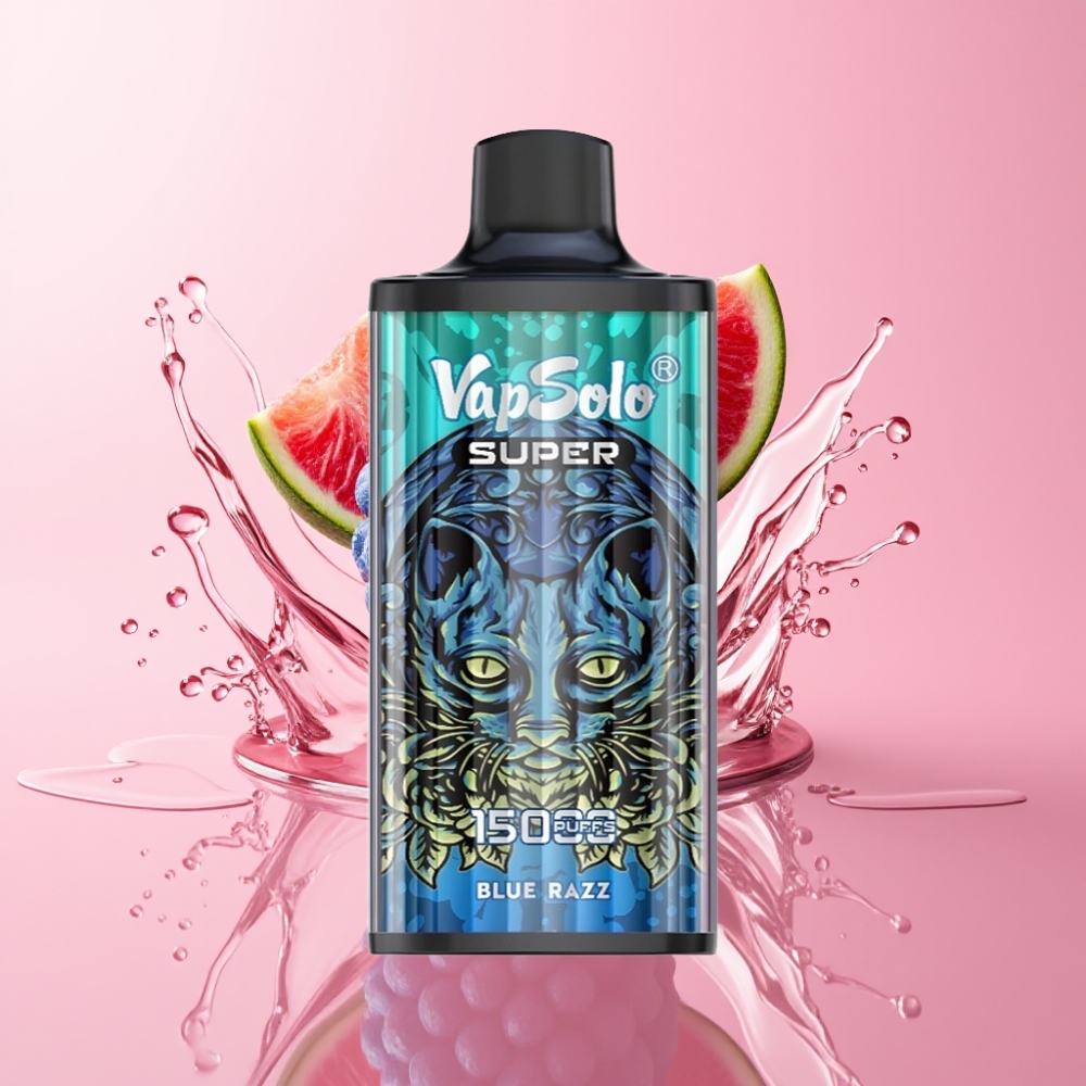 Vapsolo Super 15000 Puffs Jednokratna Vape Plavi Razz 40ml 20mg/ml