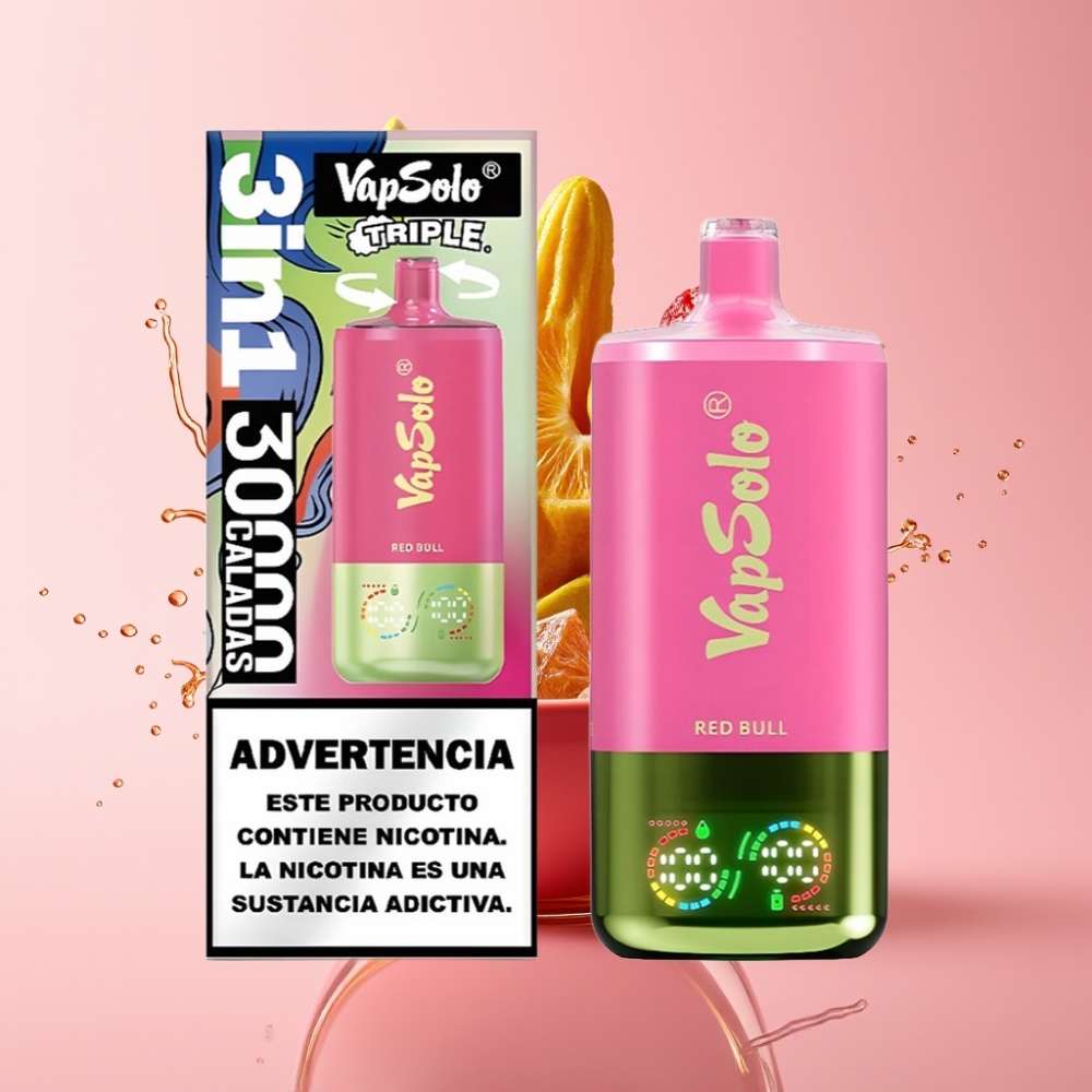 Vapsolo Triple 30000 Puffs Disposable Vape Crveni bik & 40ml