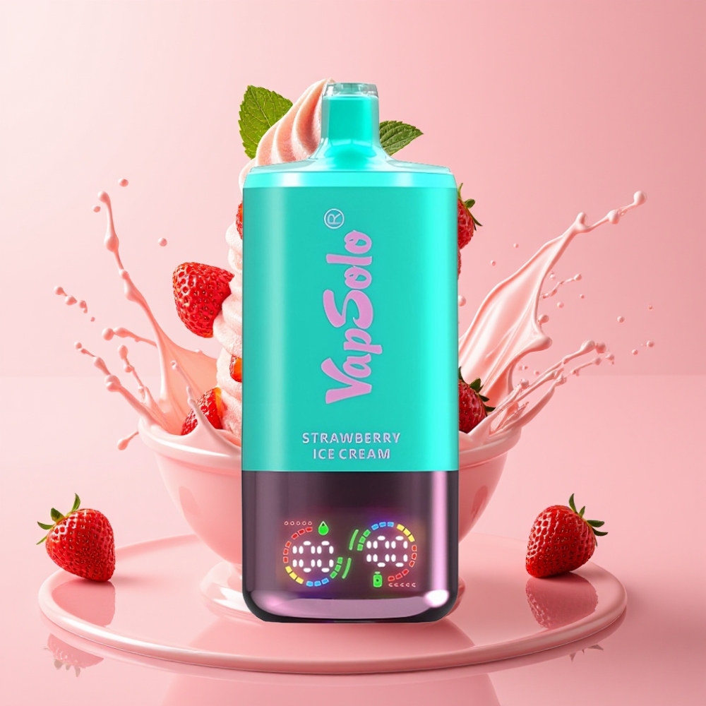 Vapsolo Triple 30000 Puffs Jednokratna Vape Jagodni Sladoled 40ml