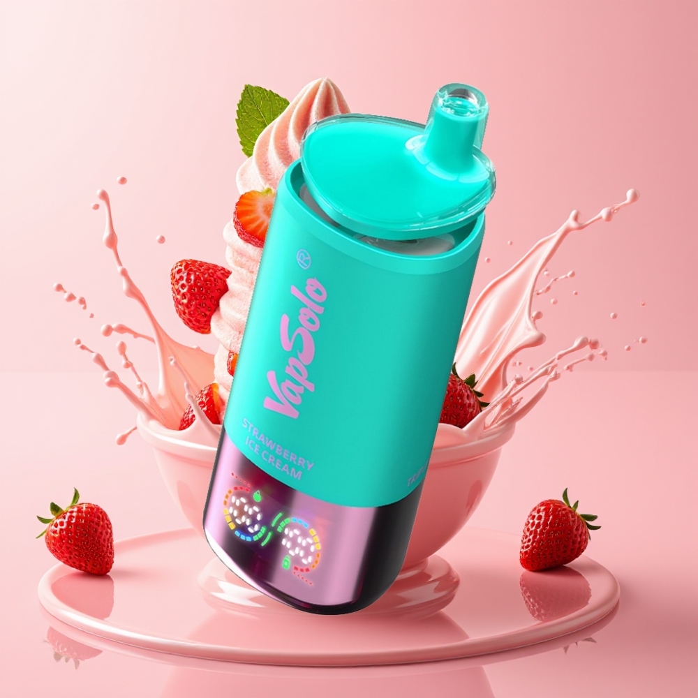 Vapsolo Triple 30000 Puffs Jednokratna Vape Jagodni Sladoled 40ml