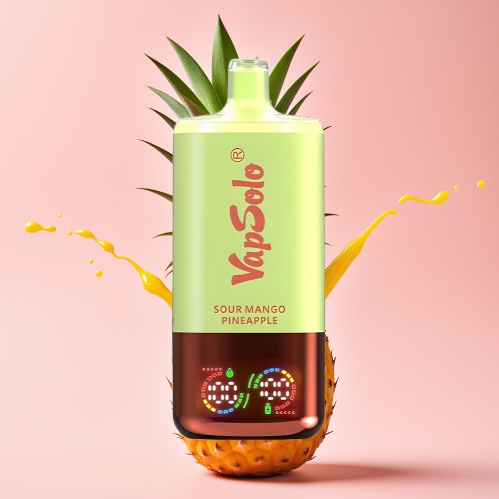 Vapsolo Triple 30000 Puffs Jednokratna Vape Kiselo Mango Ananas 40ml