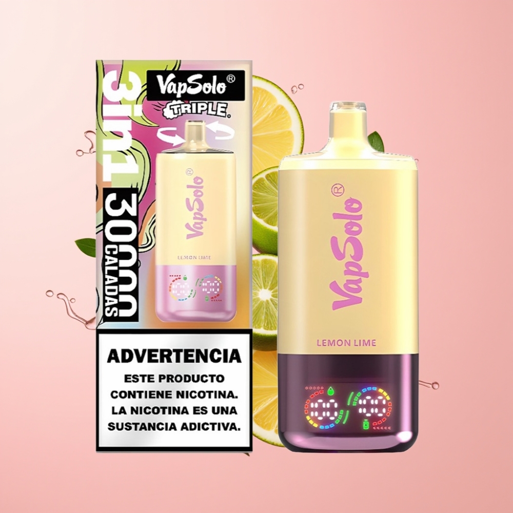 Vapsolo Triple 30000 Puffs Jednokratna Vape Limun Lime 40ml
