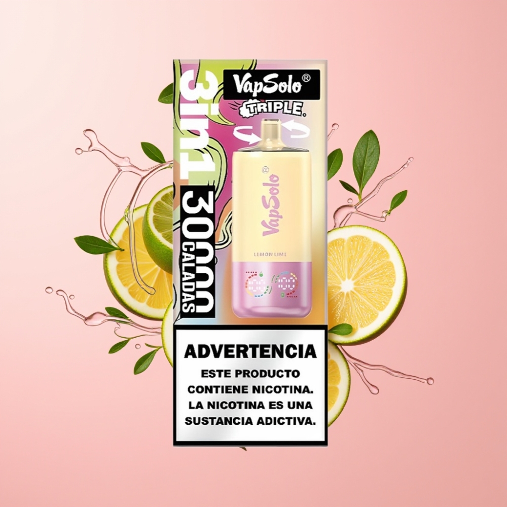Vapsolo Triple 30000 Puffs Jednokratna Vape Limun Lime 40ml