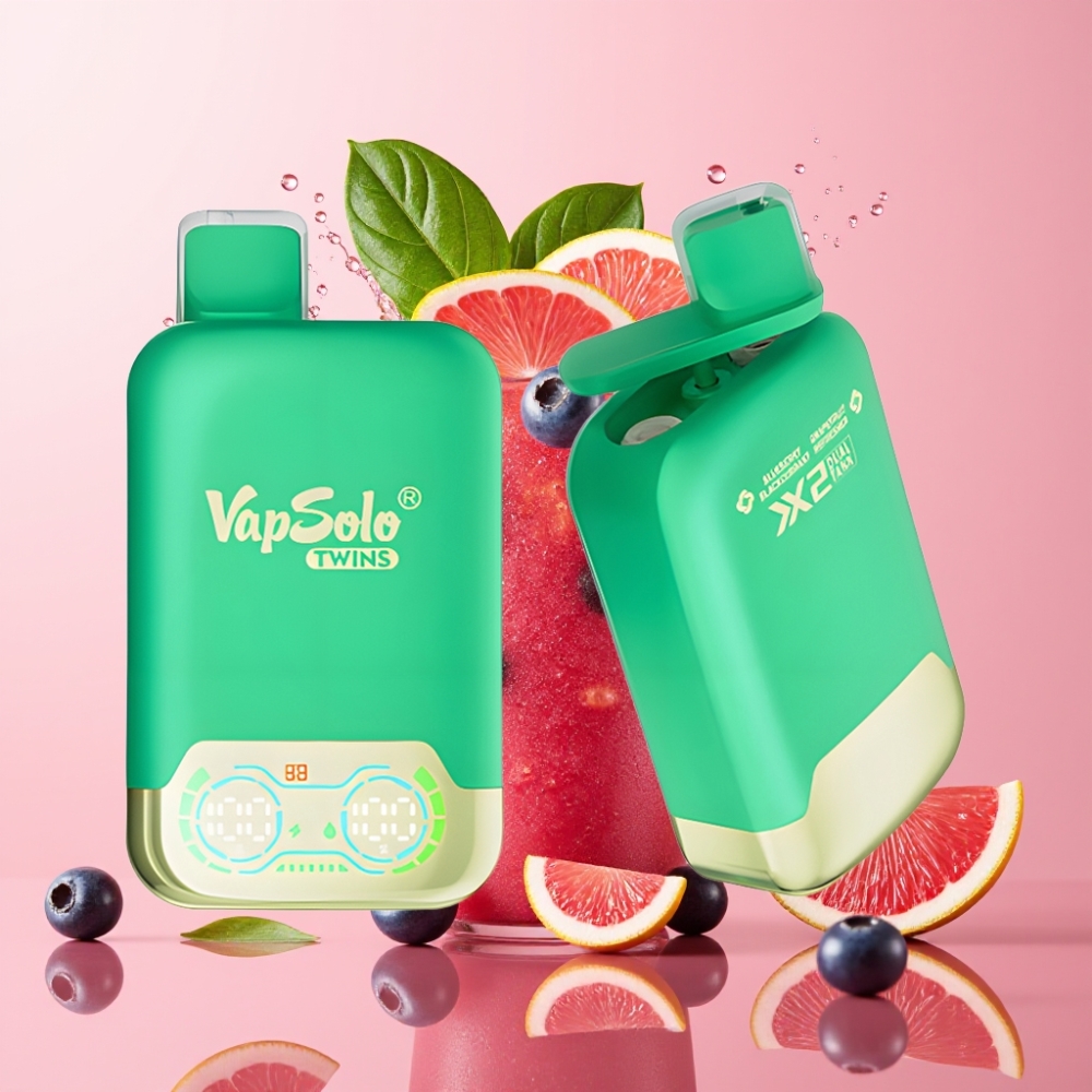 Vapsolo Twins 20000 Puffs Disposable Vape Borovnica Ribizla & Grejpfrut 40 ml