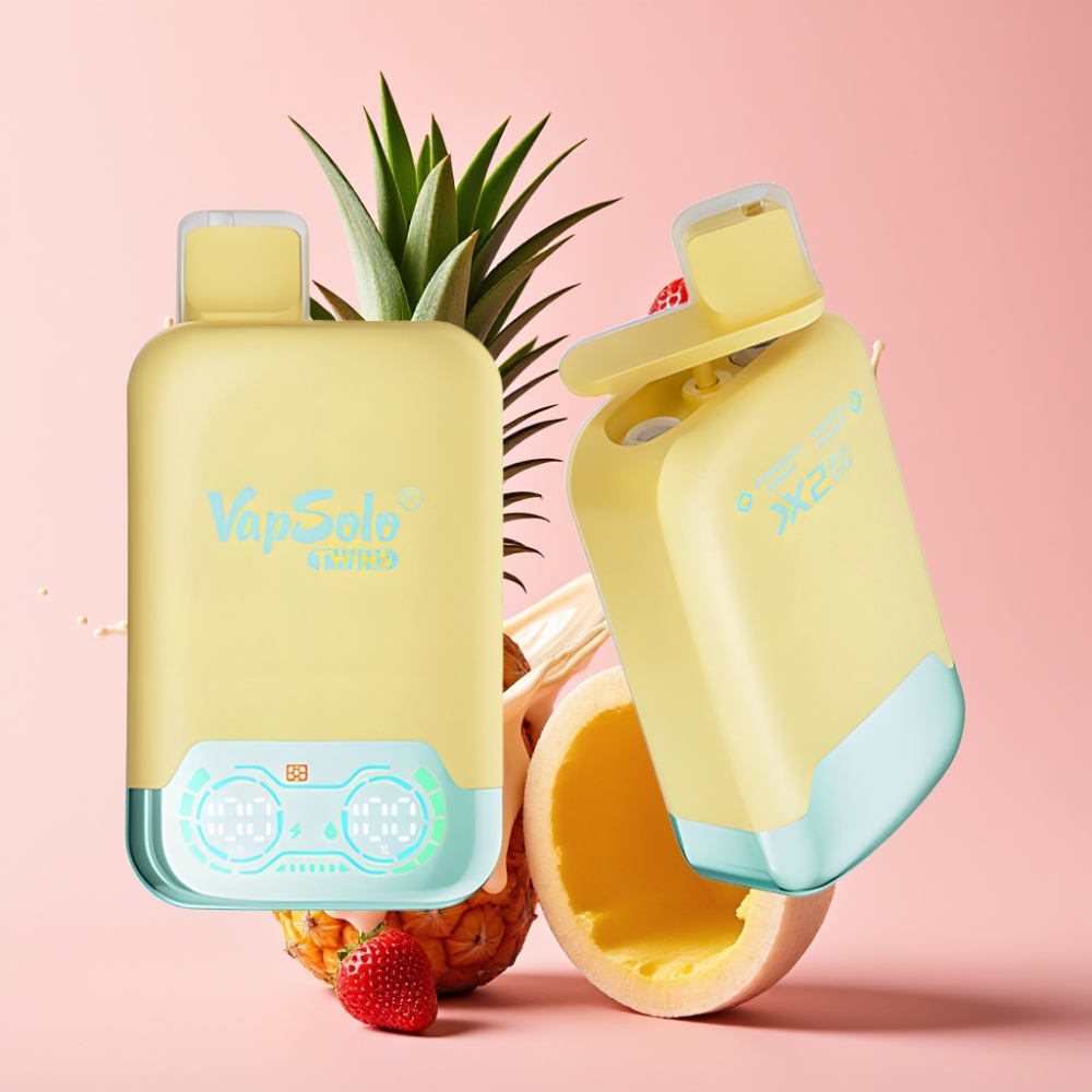 Vapsolo Twins 20000 Puffs Jednokratna Vape Ananas Kokos & Jagoda Banana 40 ml