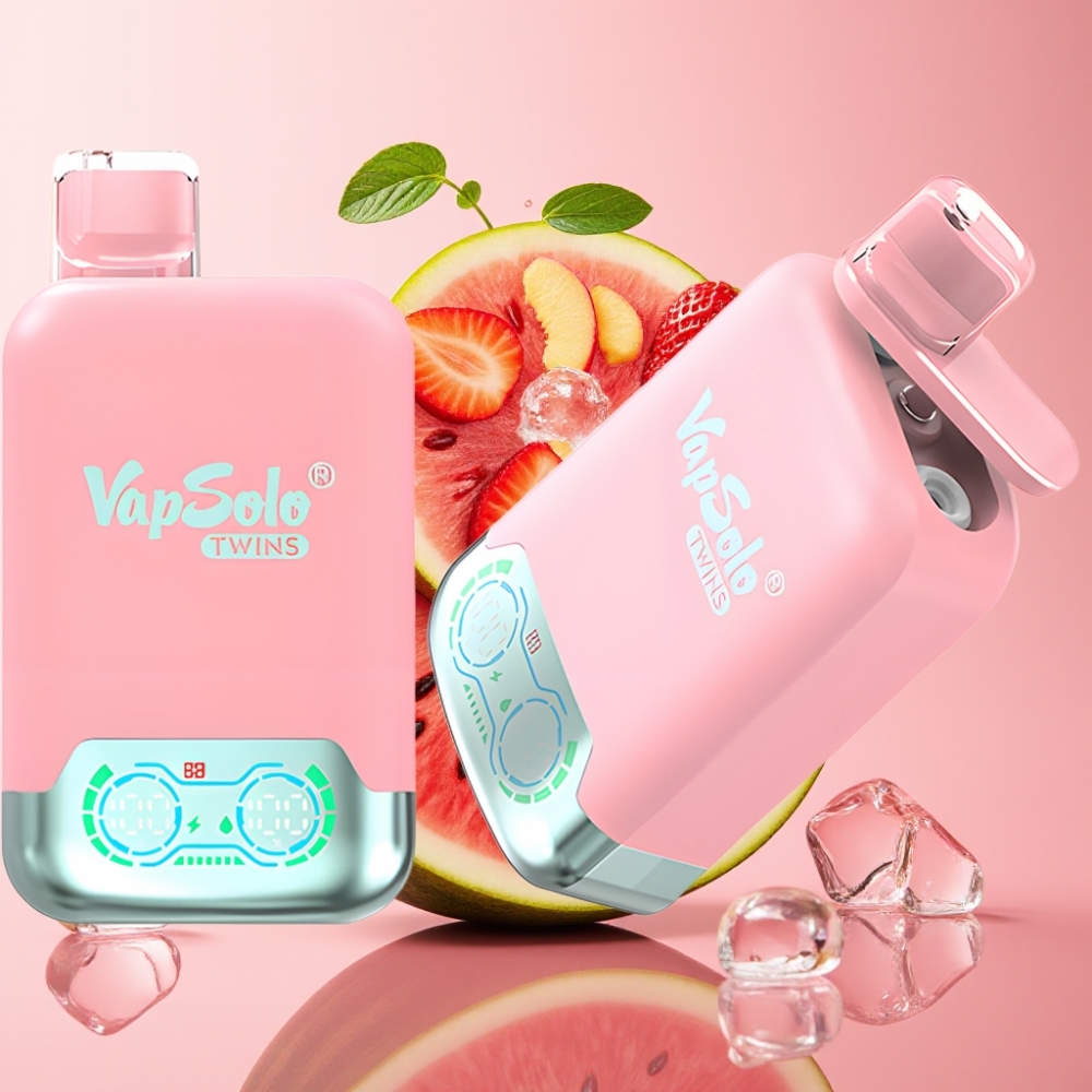 Vapsolo Twins 20000 Puffs Jednokratna vapa Jagoda Led & Mango Breskva Lubenica 40 ml