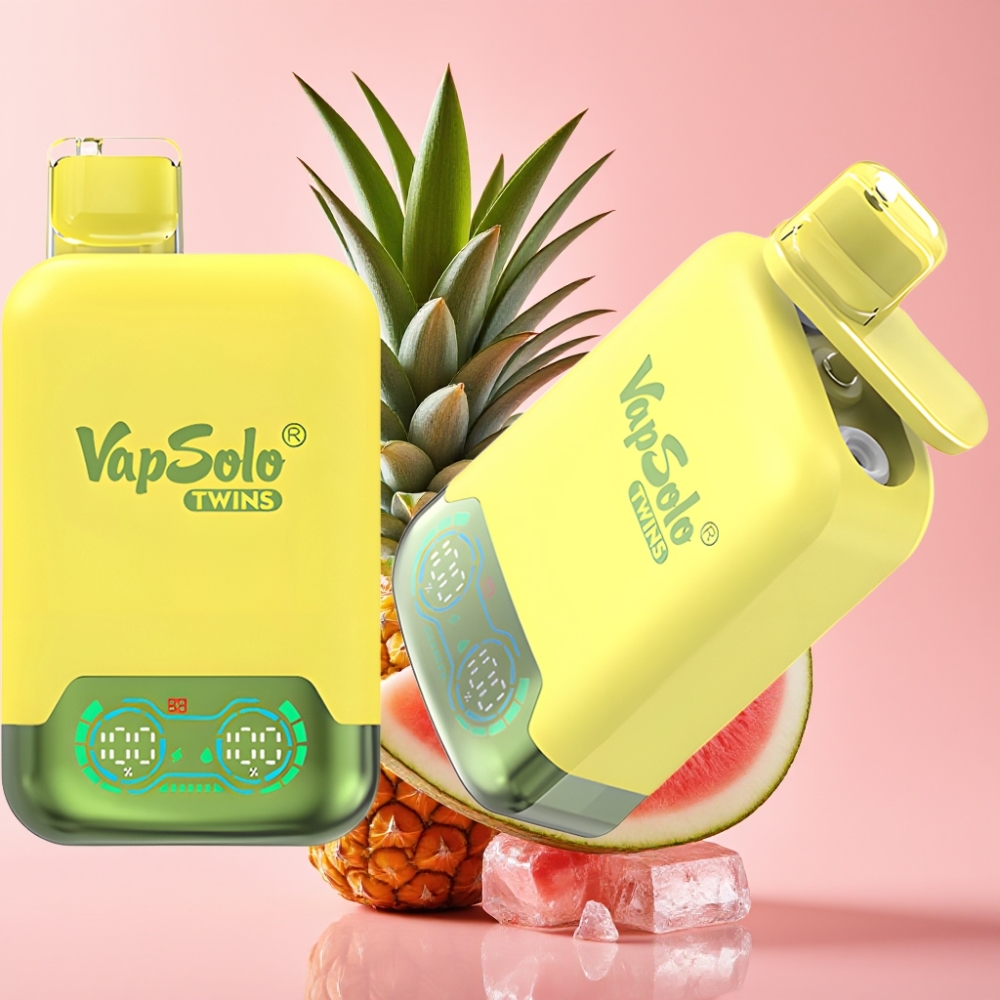 Vapsolo Twins 20000 Puffs Jednokratna vape Ananas Kokos & Lubenica Led 40ml