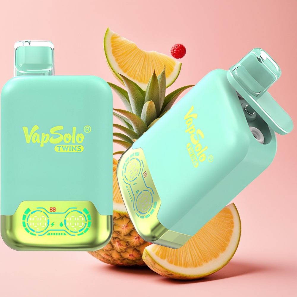 Vapsolo Twins 20000 Puffs Trostruka dinja & ananas kokos s 40 ml tekućine