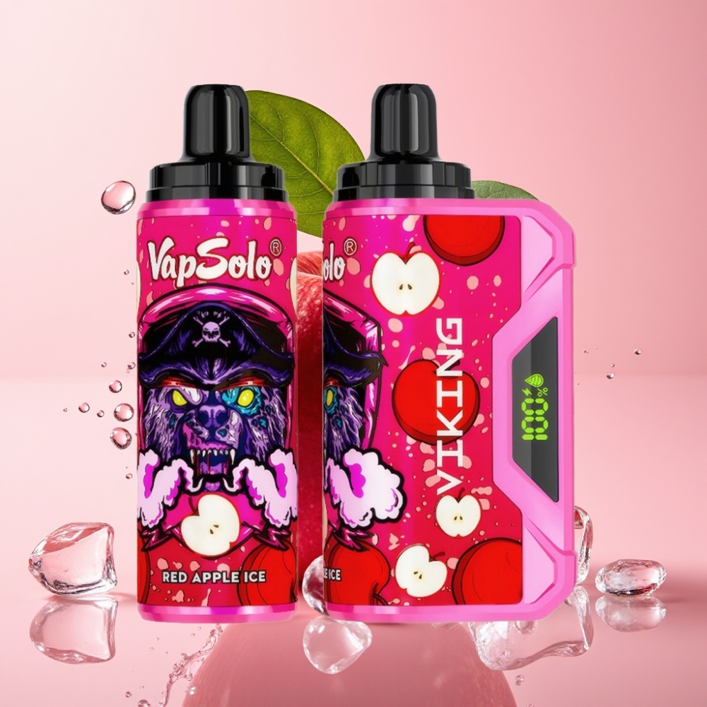 VapSolo VIKING 12000 Puffs Jednokratna Vape Crvena Jabuka Led