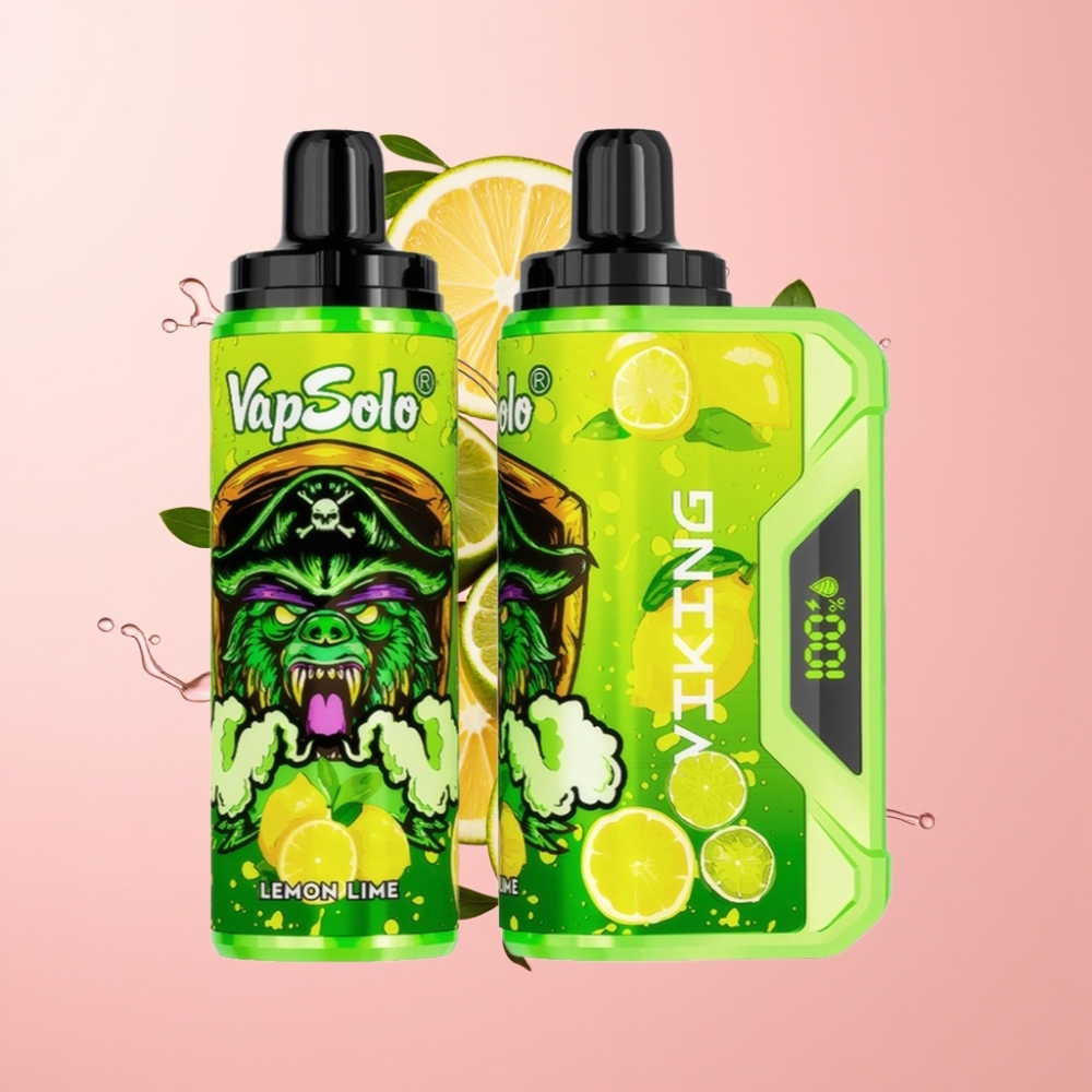 VapSolo VIKING 12000 Puffs Jednokratna Vape Limun Limeta 22ml