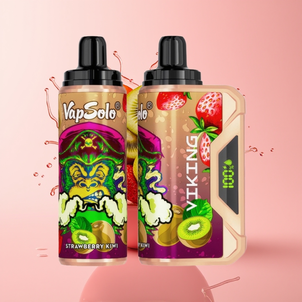 VapSolo VIKING 12000 Puffs Jednokratna e-cigareta Jagoda-Kivi, 22ml, Tip-C