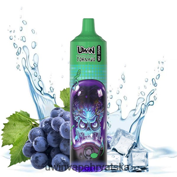 UWIN Vape Pregled - UWIN CRYSTAL Vape za jednokratnu upotrebu od 35k led od grožđa DDB0N017