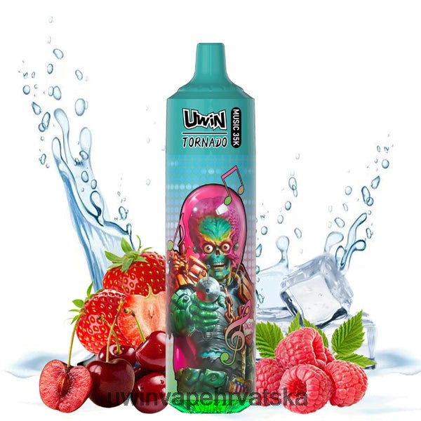 UWIN Vape Punjiva - UWIN CRYSTAL Vape za jednokratnu upotrebu od 35k jagoda malina višnja led DDB0N022