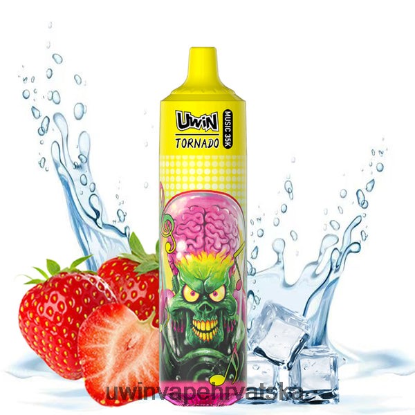 UWIN Vape Zagreb - UWIN CRYSTAL Vape za jednokratnu upotrebu od 35k led od jagoda DDB0N024